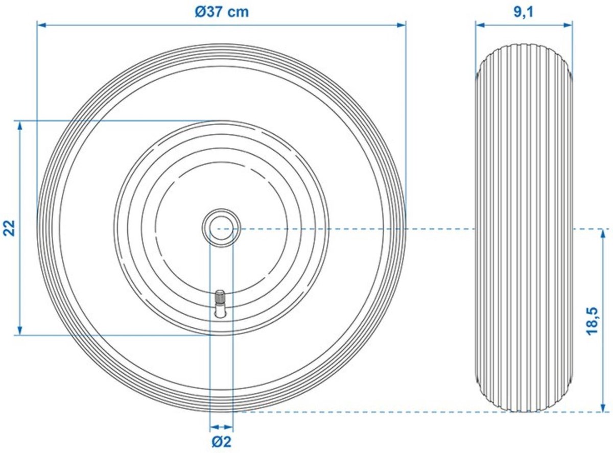 ProPlus metalen velg luchtband - 16 inch
