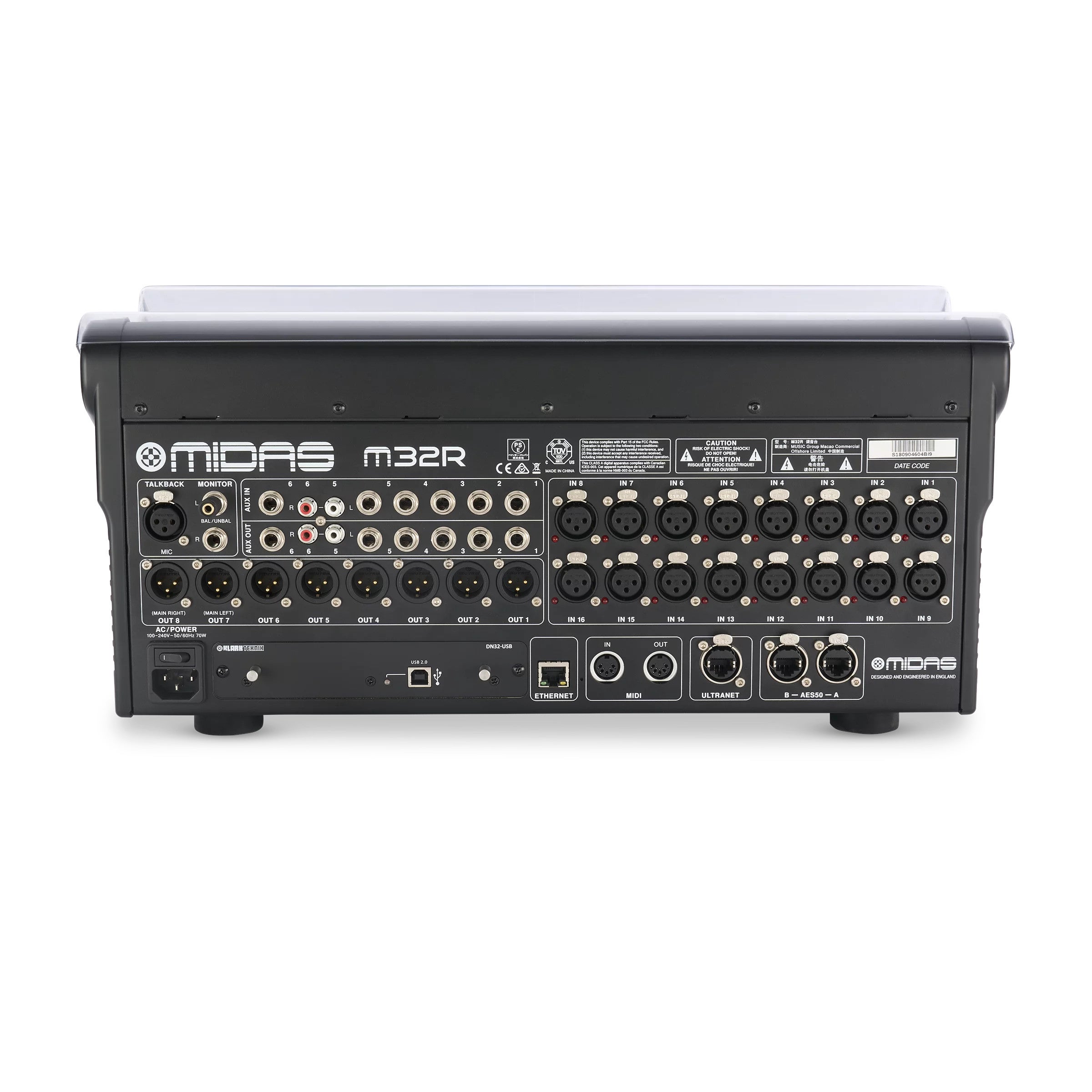 Decksaver cover voor Midas M32R & M32R Live