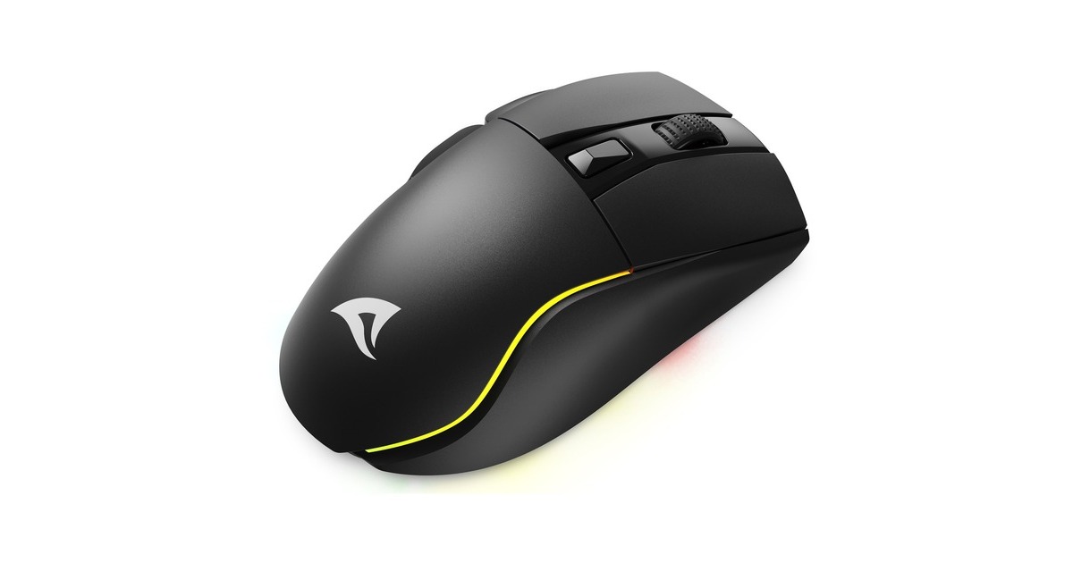 SharkoonSKILLER SGM50W gaming muis  (Zwart, 400 - 6400 dpi, RGB leds)