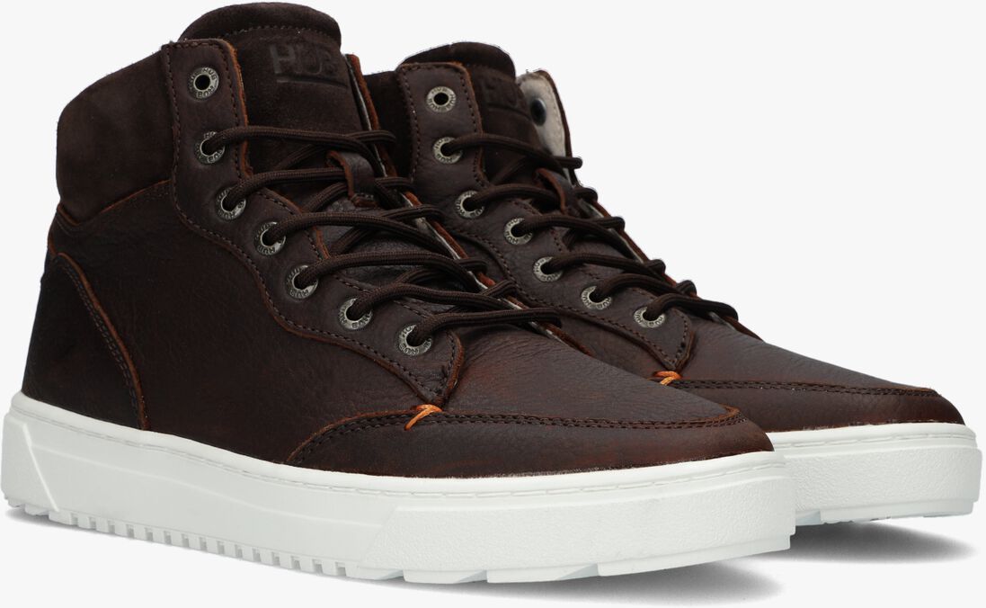 HUB bruine hub hoge sneaker dundee