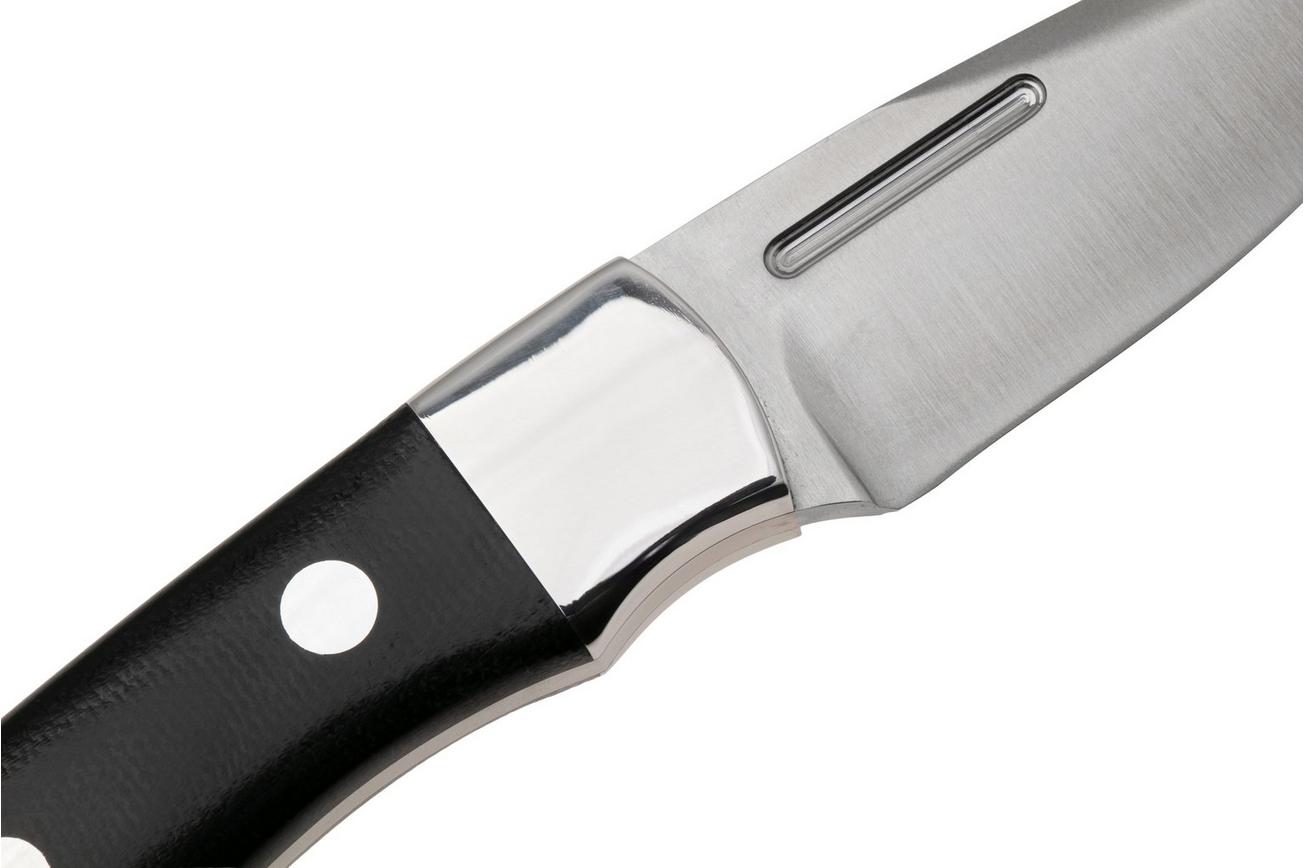 Bark River Essential CPM MagnaCut, Black Canvas Micarta, vaststaand mes