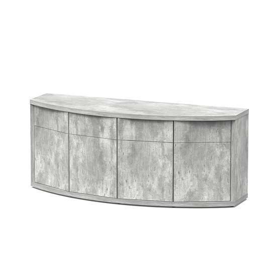 Meuble d'aquarium 4 portes Sublime Horizon Béton L200,5xP65,10xH83cm