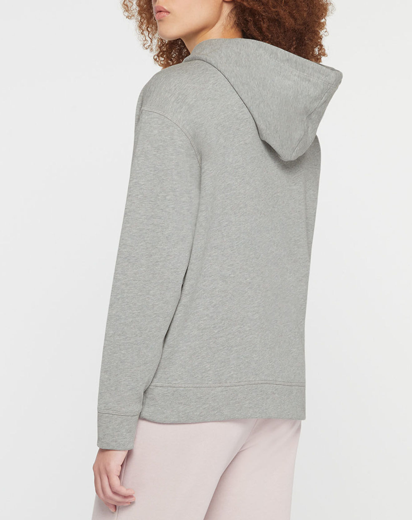Tommy Hilfiger Sweat 100% Coton Bio zippé Through gris chiné