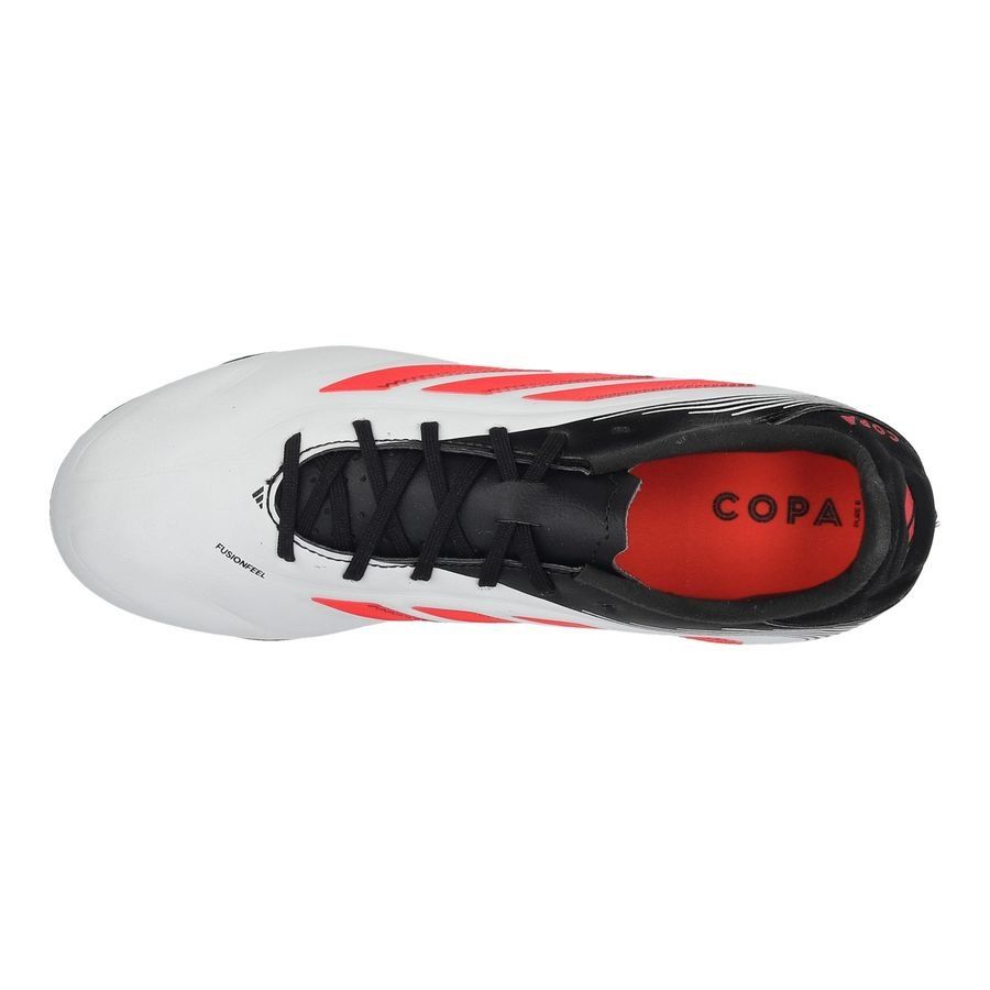 adidas Copa Pure League III FG/AG Pure Victory - Blanc/Lucid Red/Noir Enfant