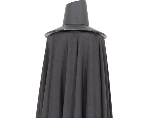 Avio parasol, polyester, Ø 250 cm, antraciet