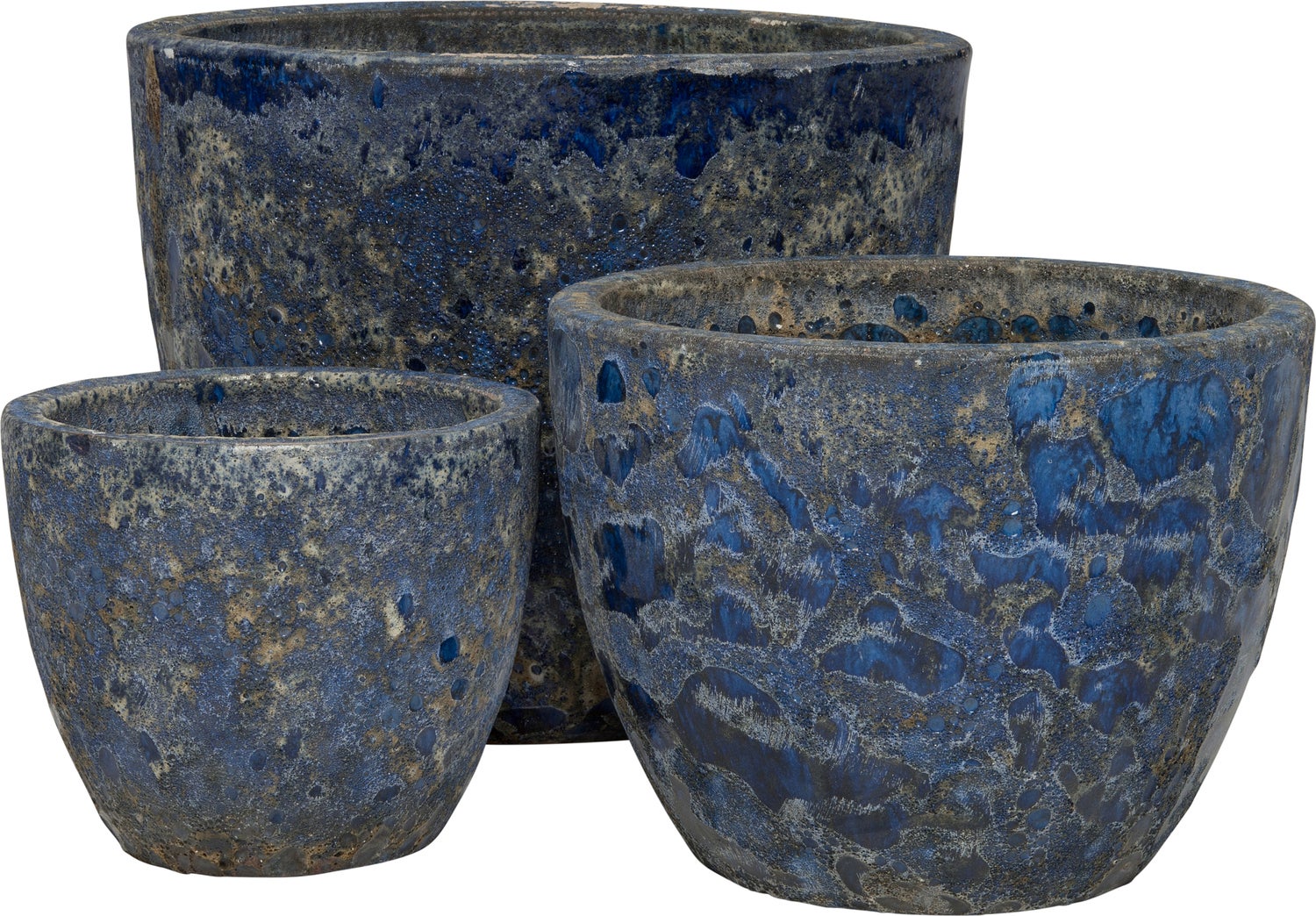 Intratuin bloempot Bubbel blauw D 29 H 23 cm