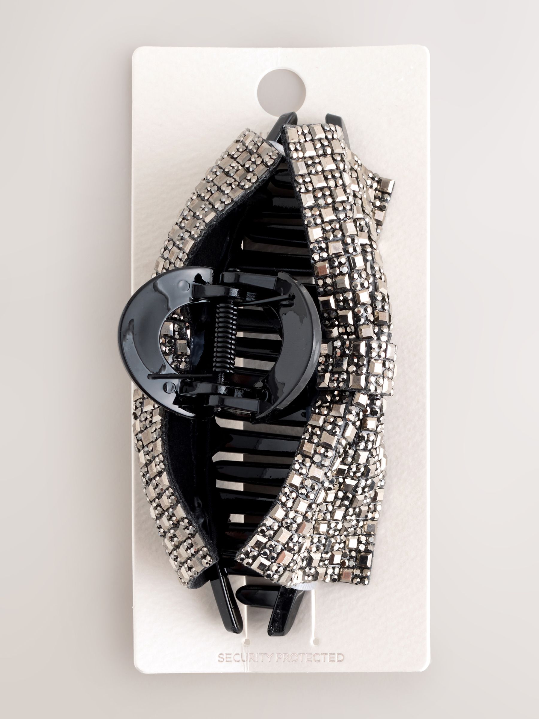 Zilverkleurig - Bow Sparkle Claw Clip