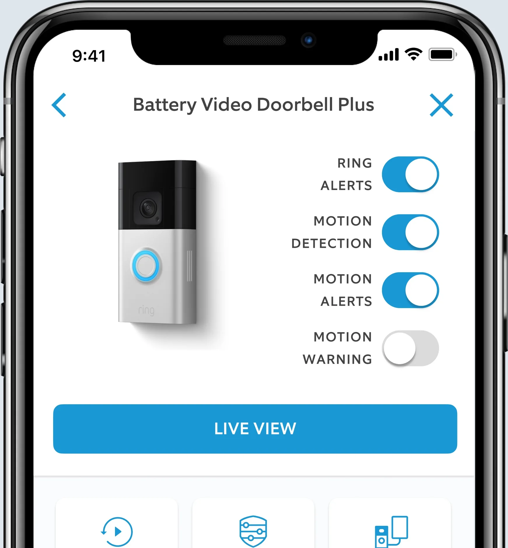 Ring Battery Video Doorbell Plus Nickel Satiné   Chime Sonnette connectée