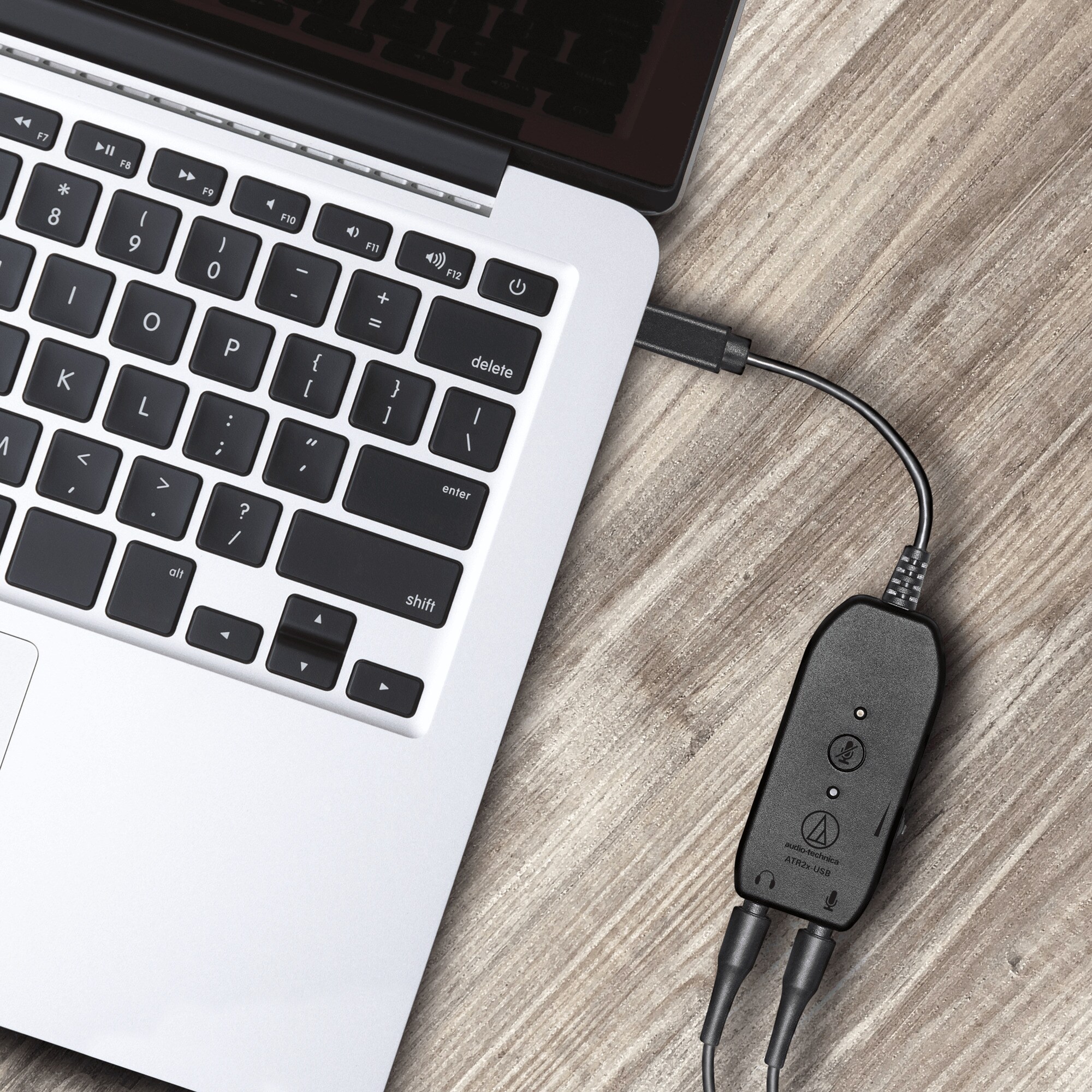 Audio-Technica Adapter Digital Audio USB Adapter, USB-C Stecker > 2x 3,5mm Klinkenbuchse