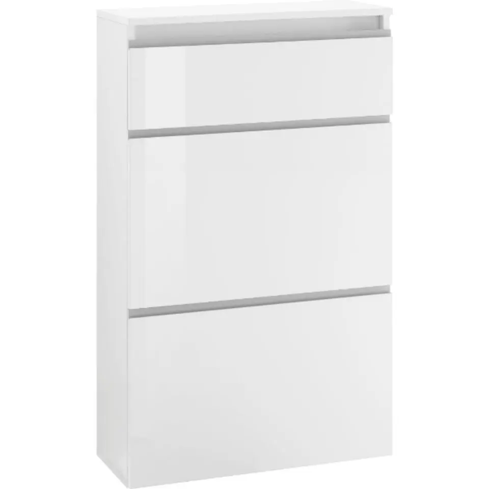 Webfurniture Schoenenkast Avada - 60 x 26,5 x 108 cm - High Gloss White