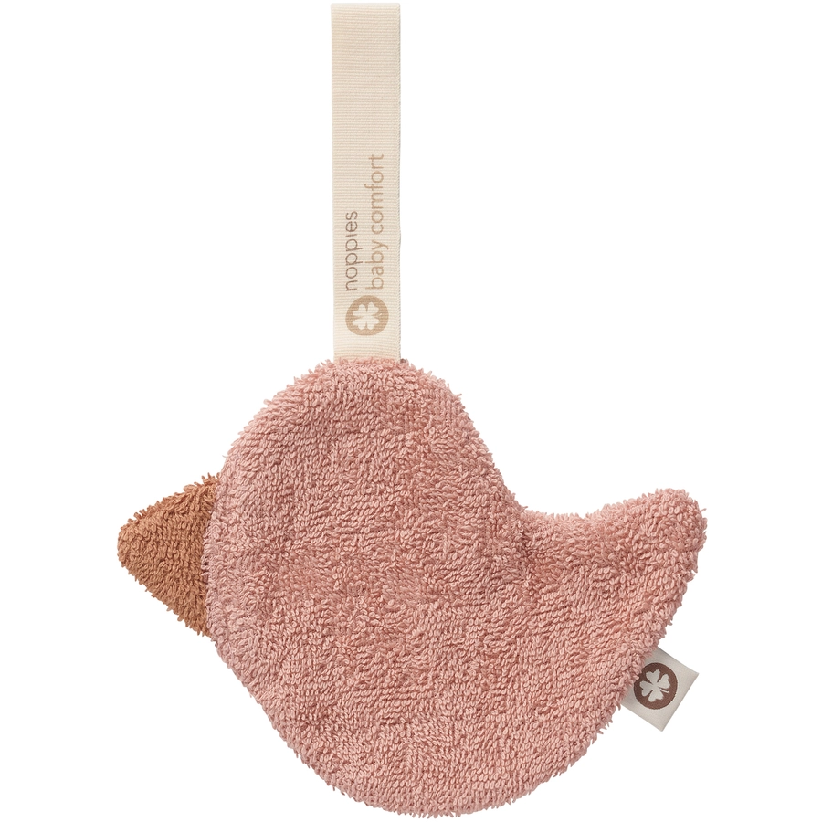 Noppies Schnullertuch Duck pacifier cloth Misty Rose