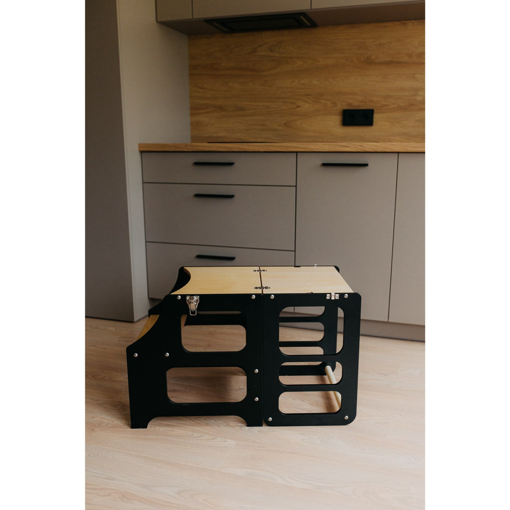 Køb Duck Woodworks Foldbart Læringstårn Black