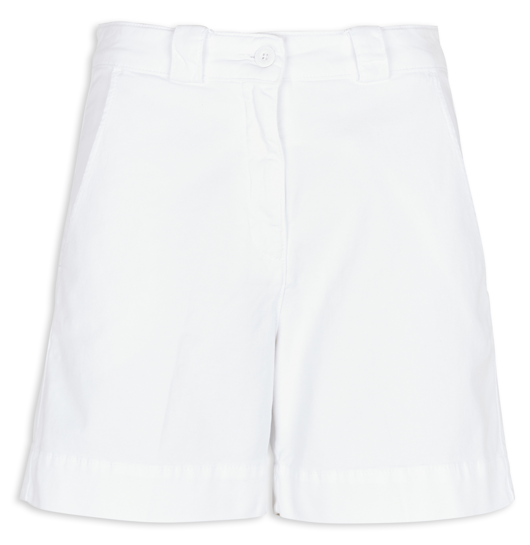 VERMONT - Short large en coton mélangé | Blanc