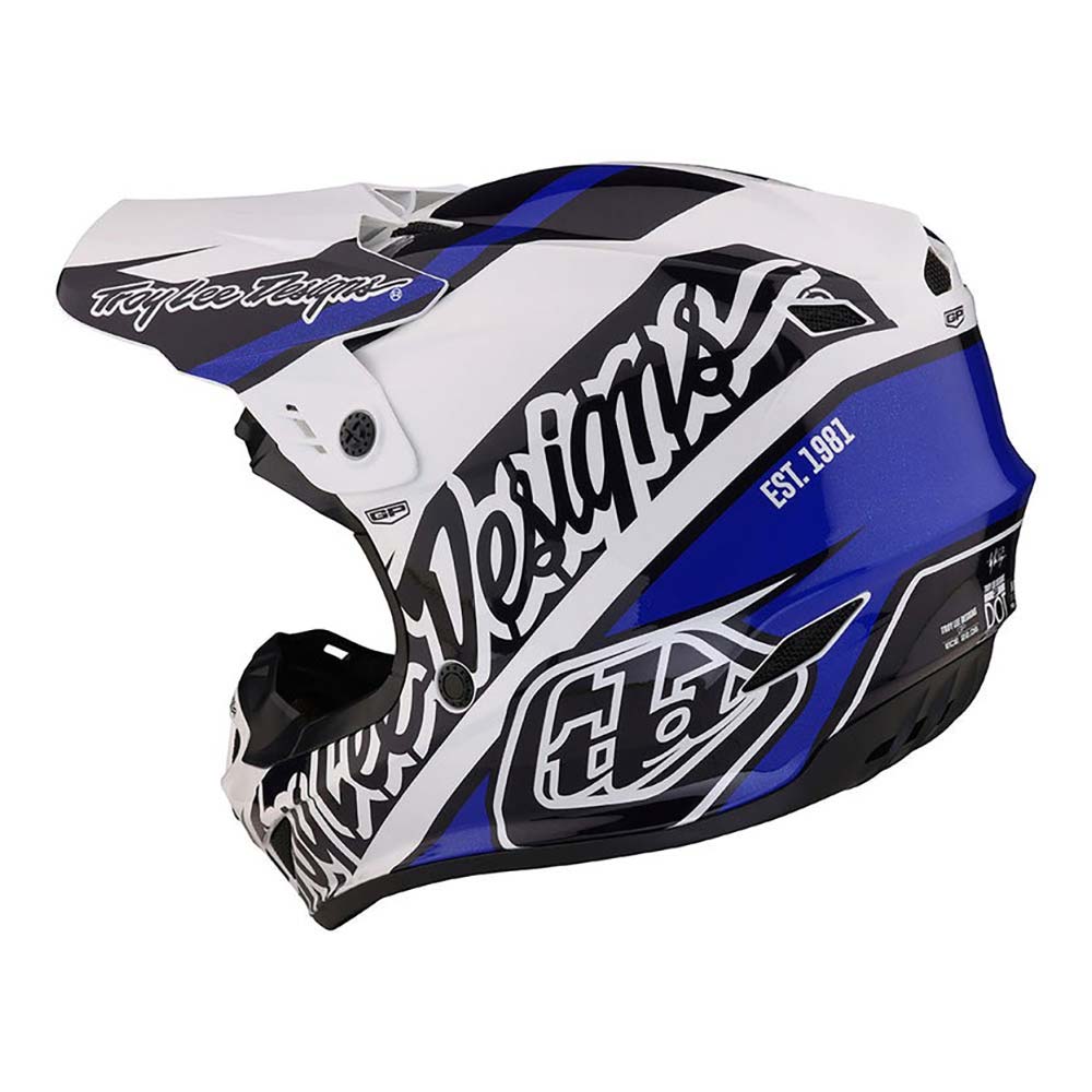 Troy Lee Designs - Casque GP Slice Bleu / Blanc