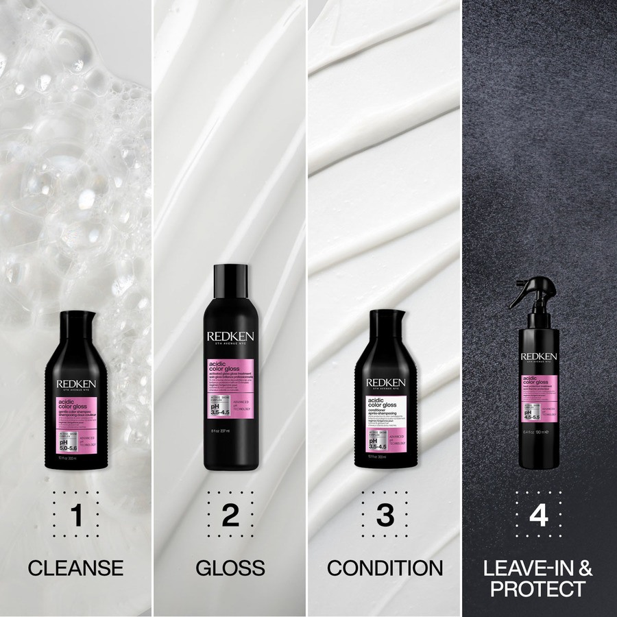 Redken Acidic Color Gloss Routine With Heat Protection