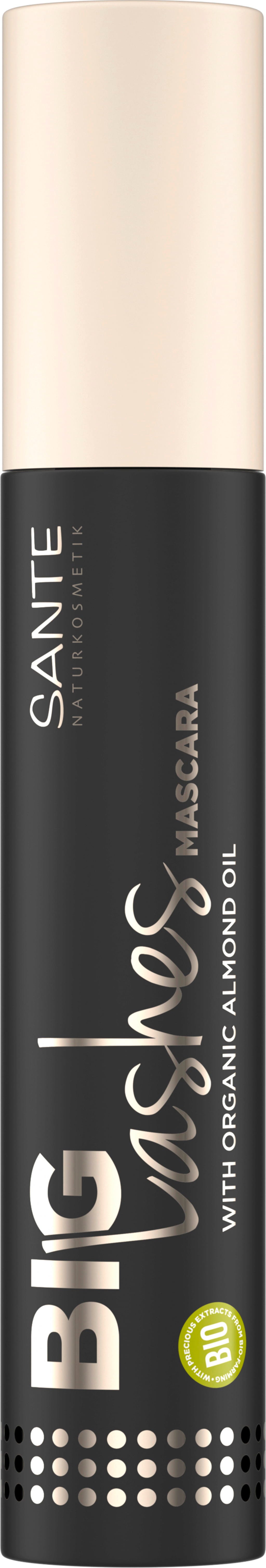 Santé naturally.  Big Lashes Mascara 01 Black, 10 ml