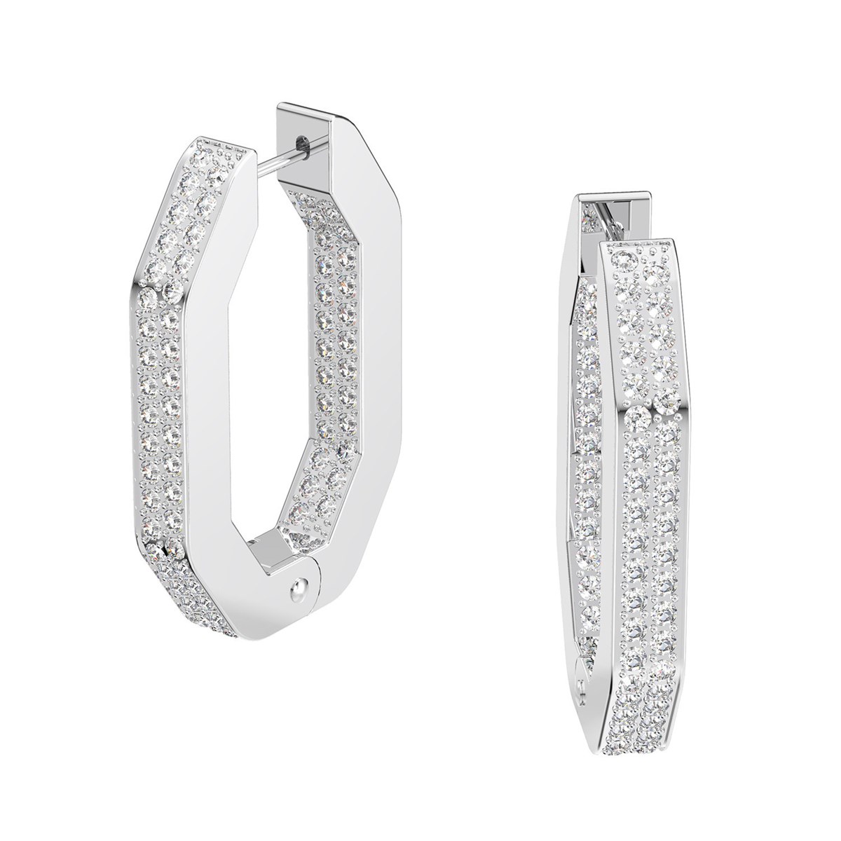 Créoles Swarovski Dextera octogonales