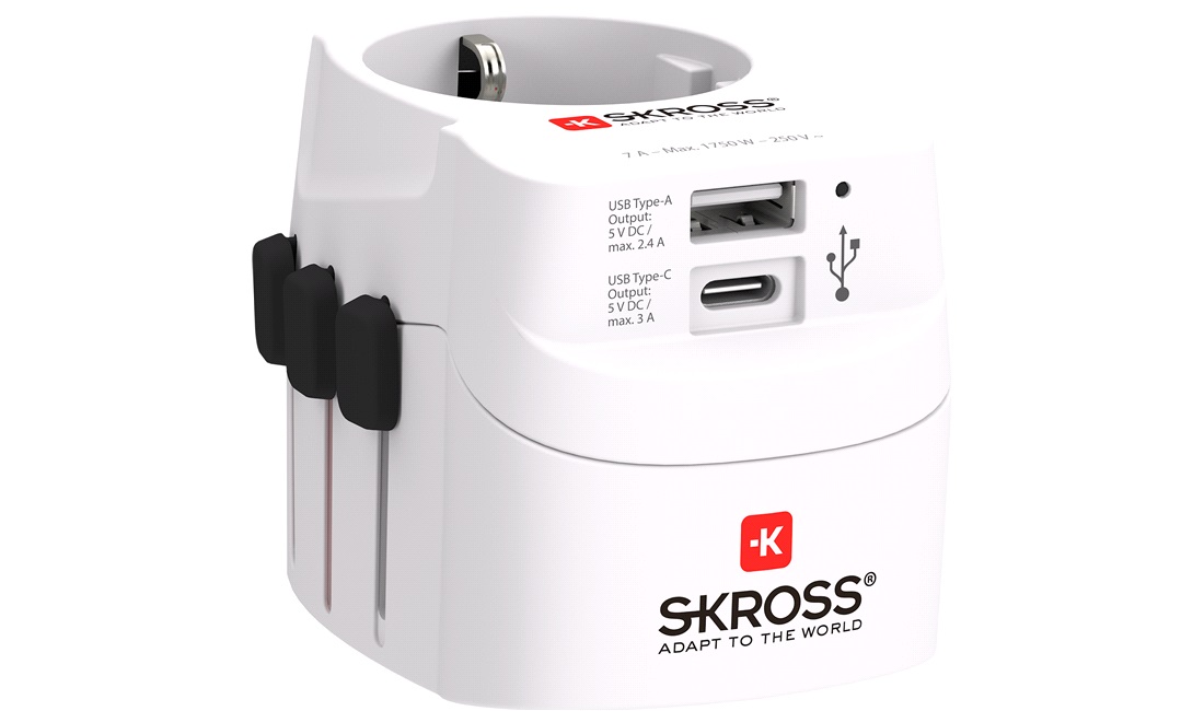 Rejseadapter SKROSS World Pro Light USB A&C