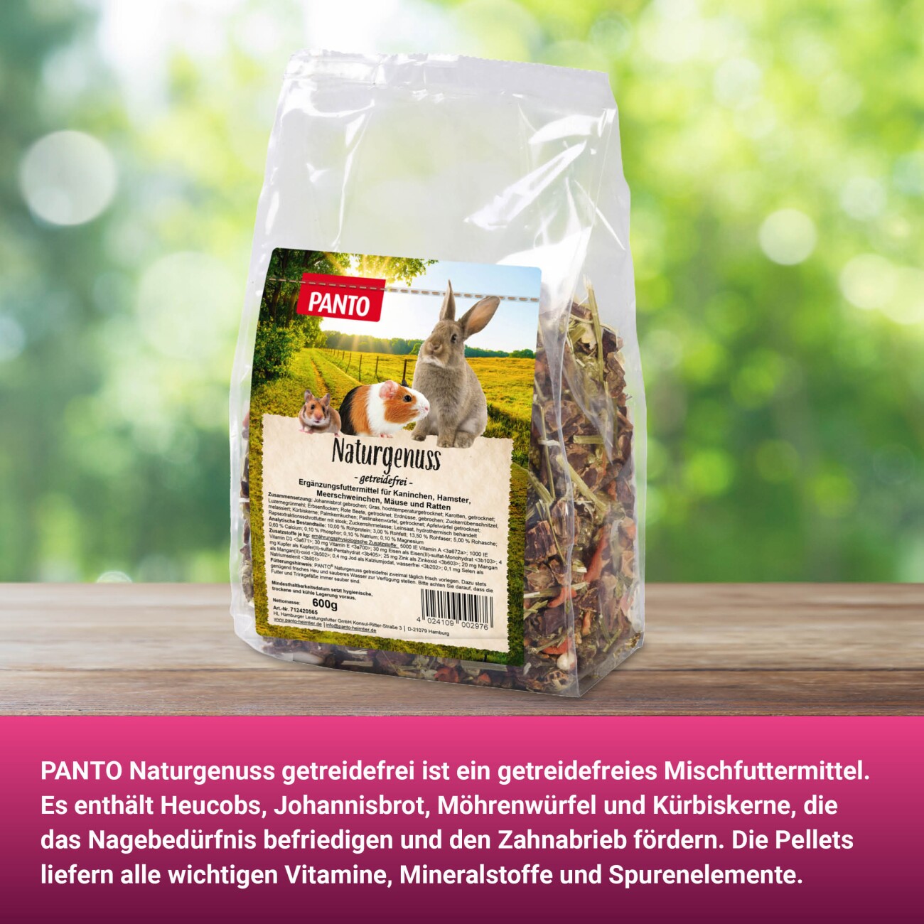 Panto NATURGENUSS GETREIDEFREI 600g