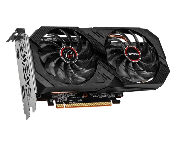 ASRock Phantom Gaming Radeon RX 6500 XT 8GB OC - Grafikkort - Radeon RX 6500 XT - 8 GB GDDR6 - PCIe 4.0 x8 - HDMI, DisplayPort