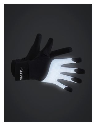 Gants Hiver Polaire Réfléchissant Craft ADV Lumen Noir Unisex