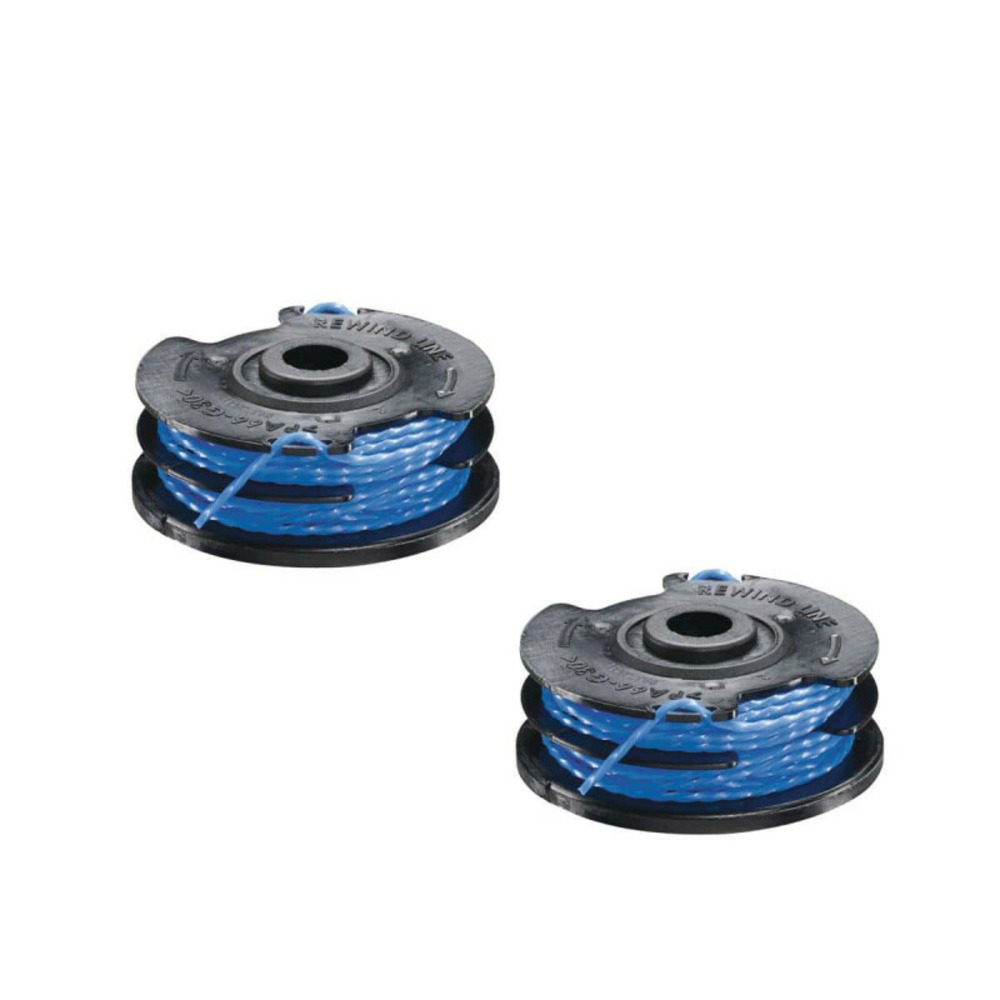 Lot de 2 bobines double fil torsadé ryobi 1.5mm pour coupe-bordures - rac109