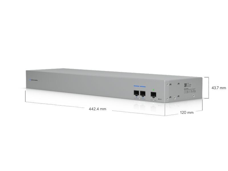 Ubiquiti UniFi Switch USW-WAN 4 Port Redundanter 10G-Switch für den Anschluss zweier Gateways an einen ISP – ideal für Shadow Mode High Availability
