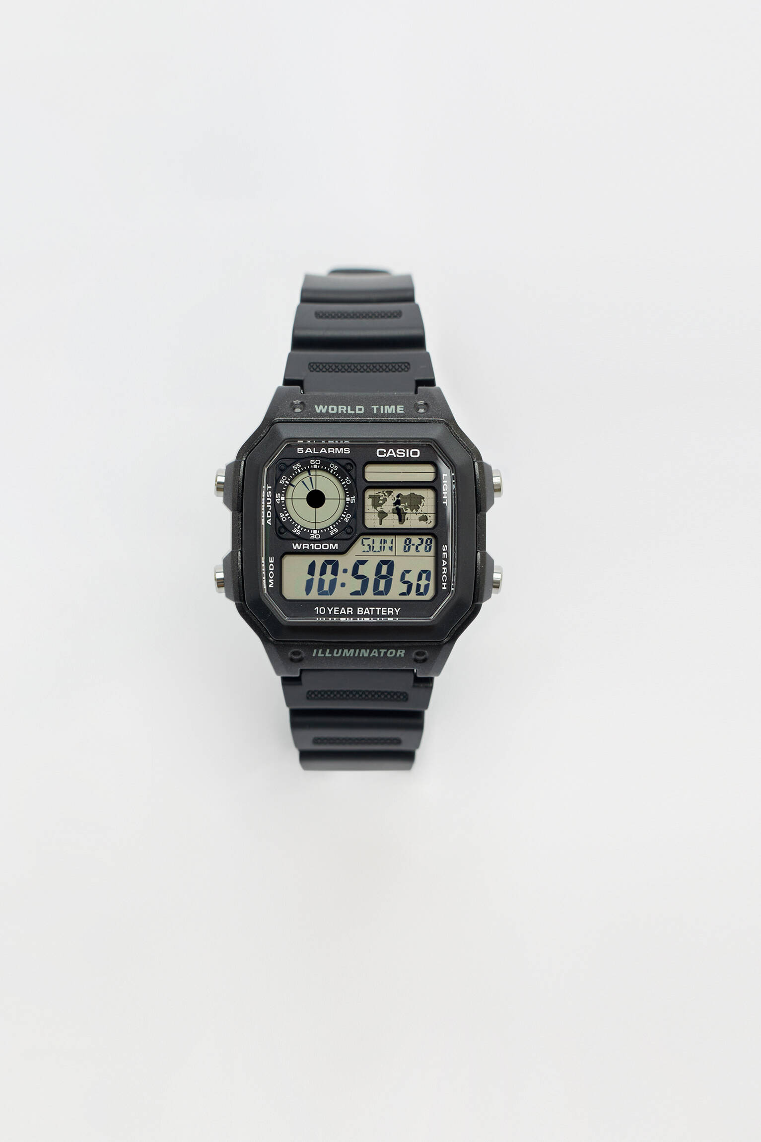 Relógio digital CASIO AE-1200WH-1AVEF - Preto
