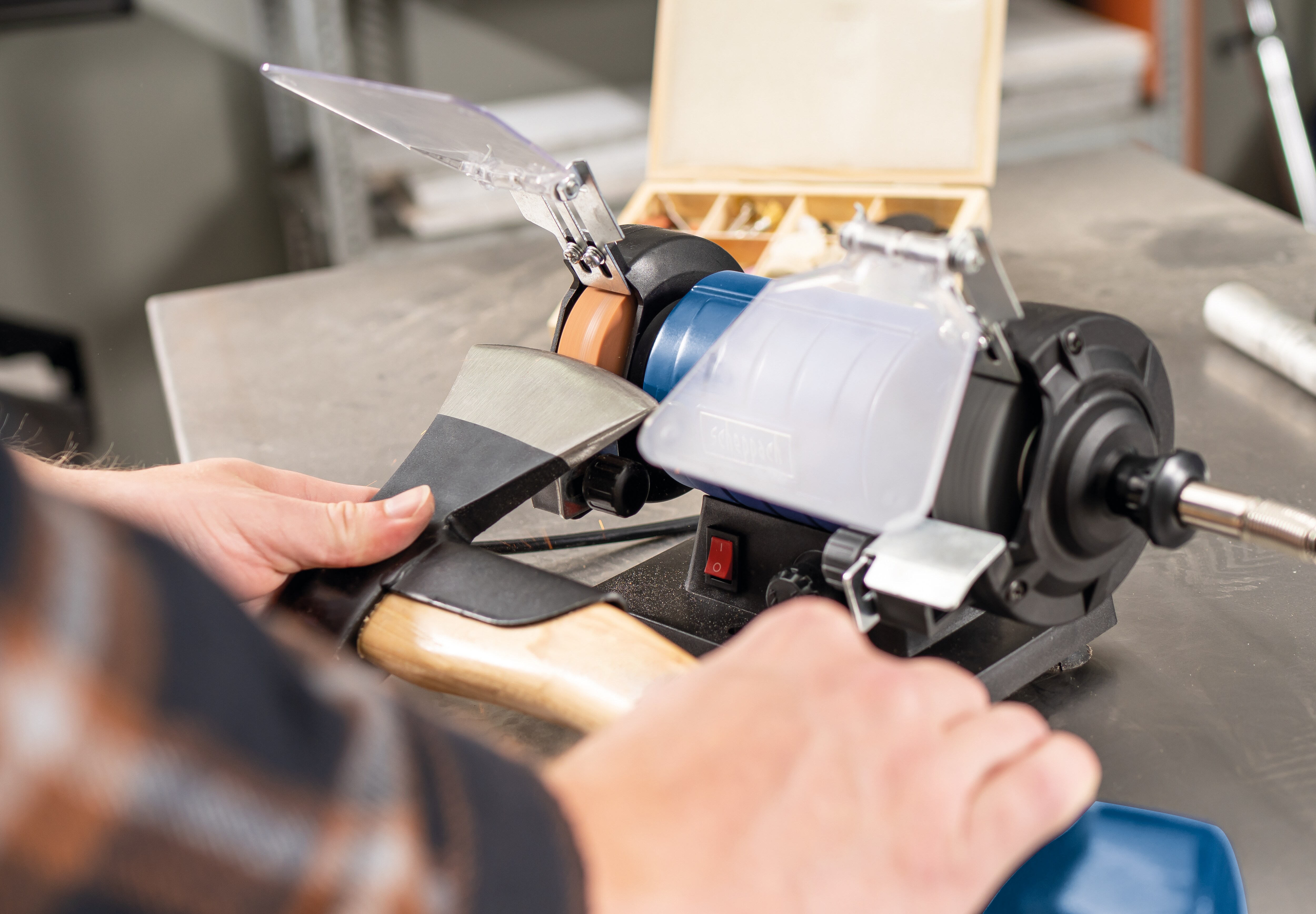 scheppach Doppelschleifer GH35 mit flexibler Welle