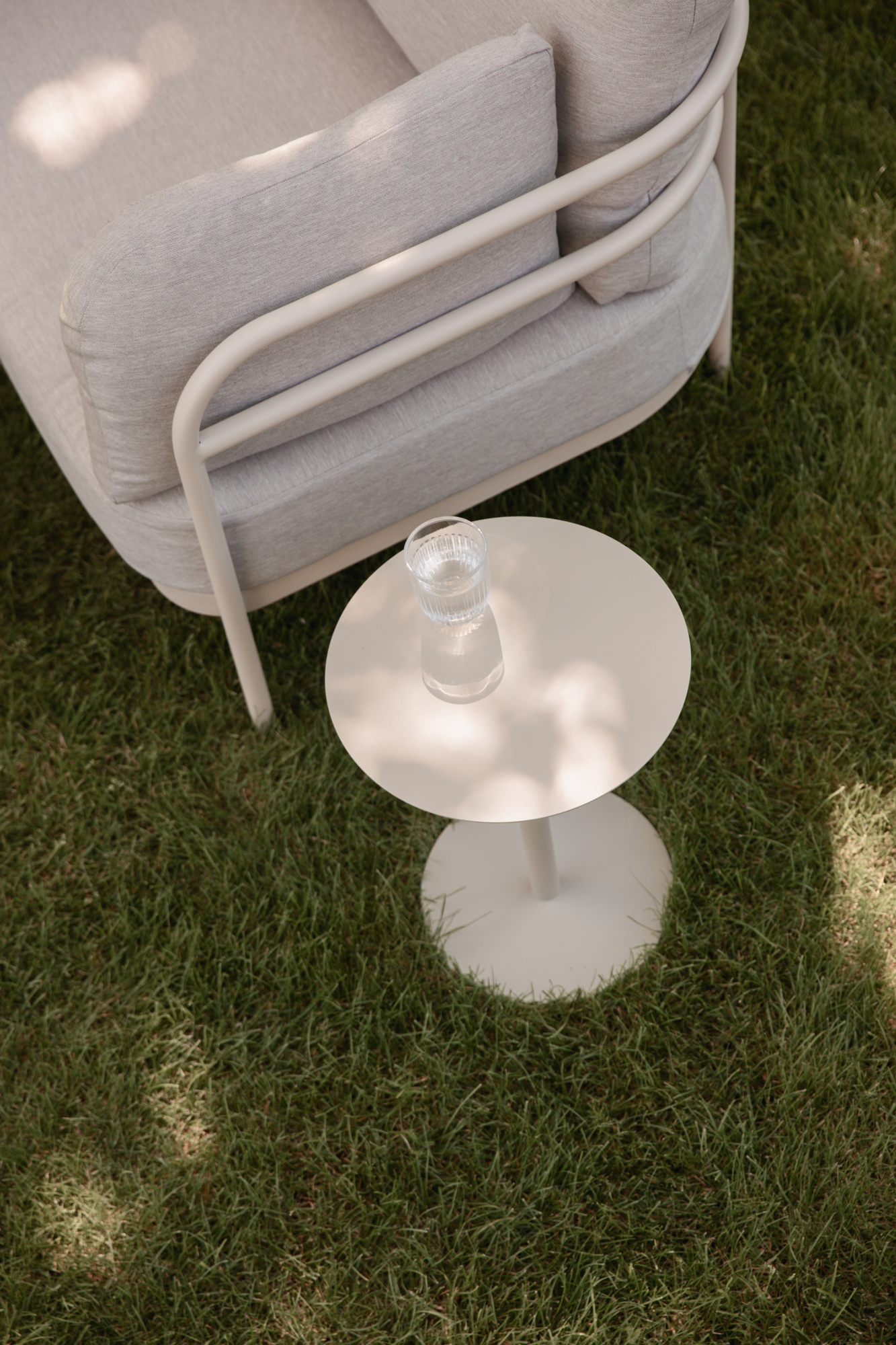 Side Table Snow Brown Rice