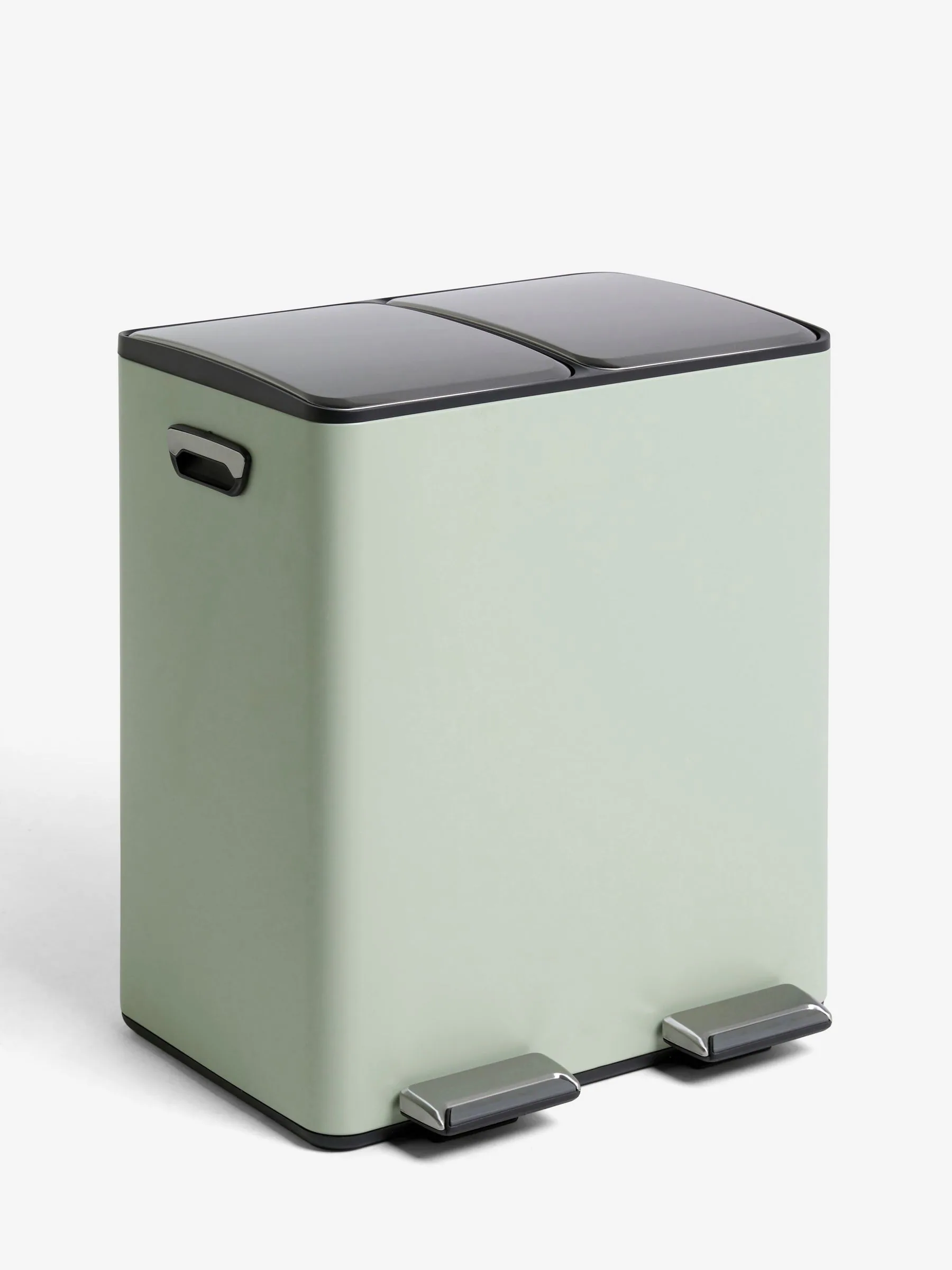 40L 3 compartment Recycling Soft Close Pedal Bin