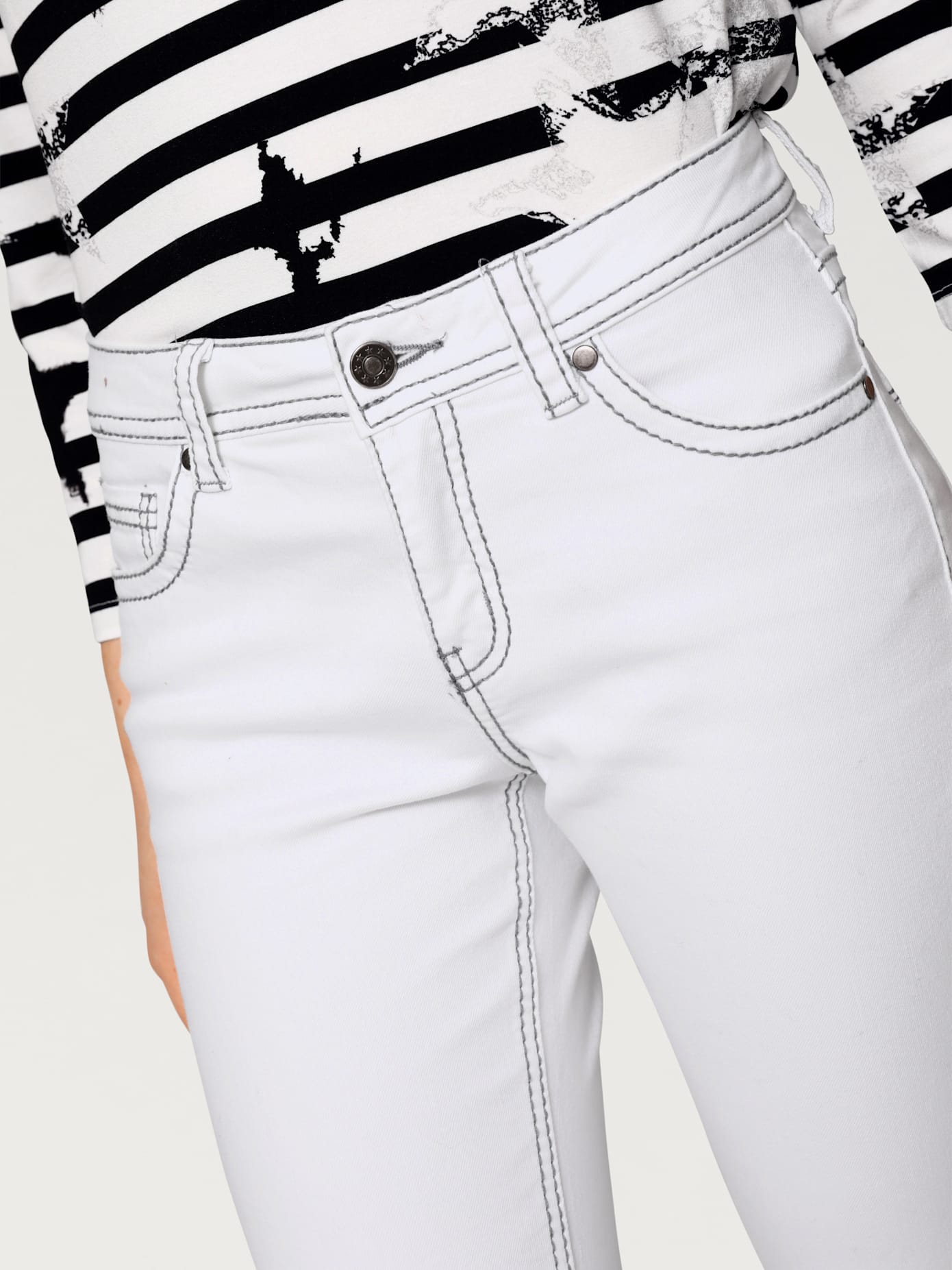 Corsaire en jean coupe skinny