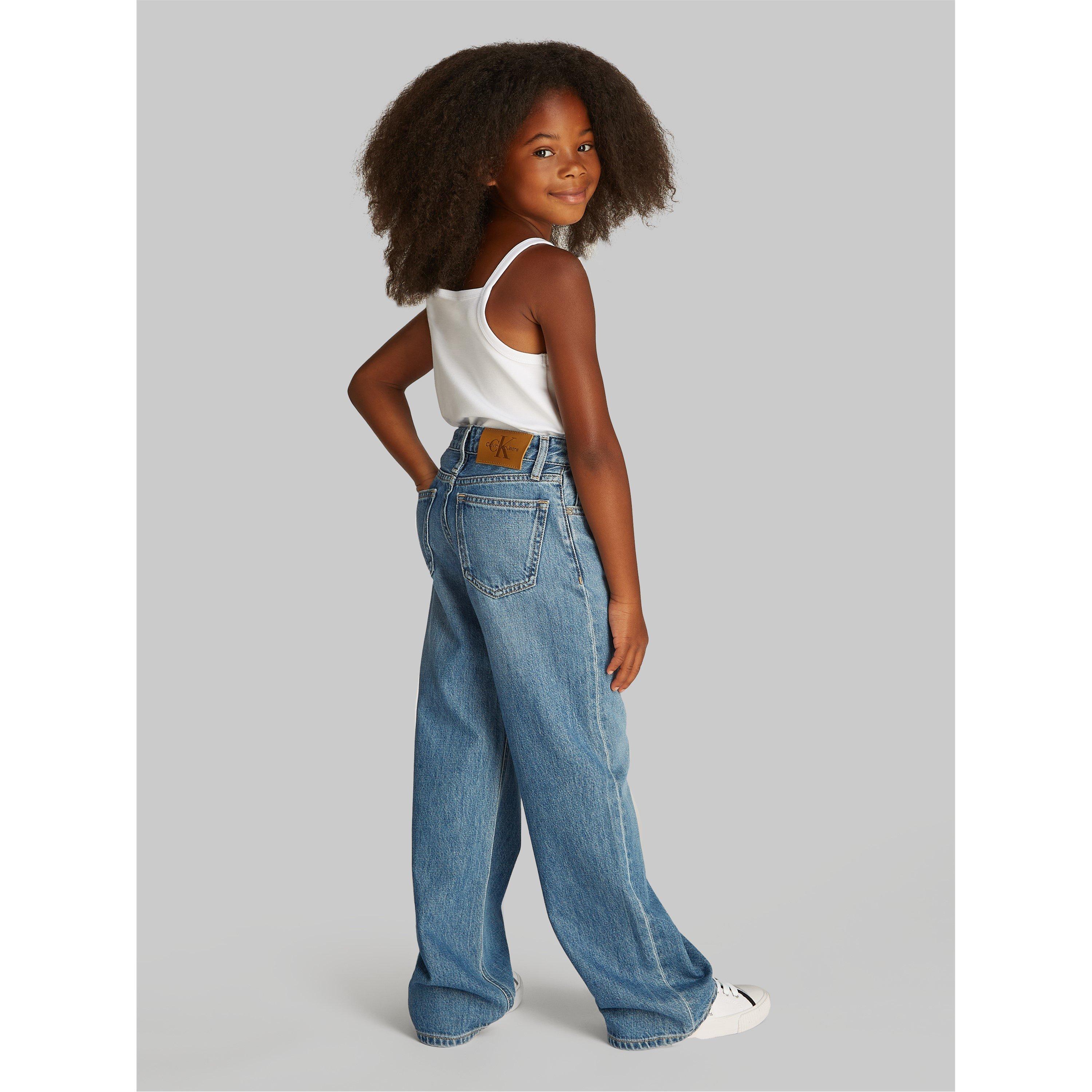 Calvin Klein Jeans WIDE LEG RELAXED LW SOFT BLUE