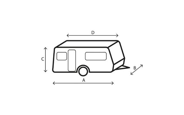 Brunner Wohnwagen Schutzhülle Caravan Cover Design 12M