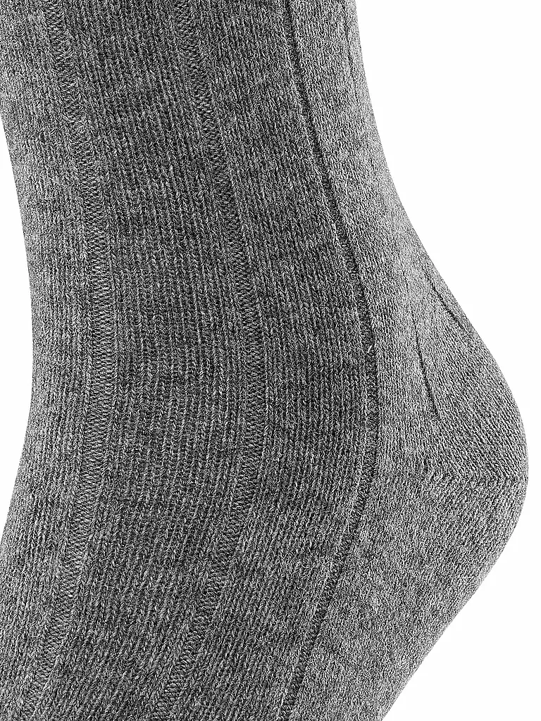 FALKE Socken LHASA RIB light grey melange hellgrau