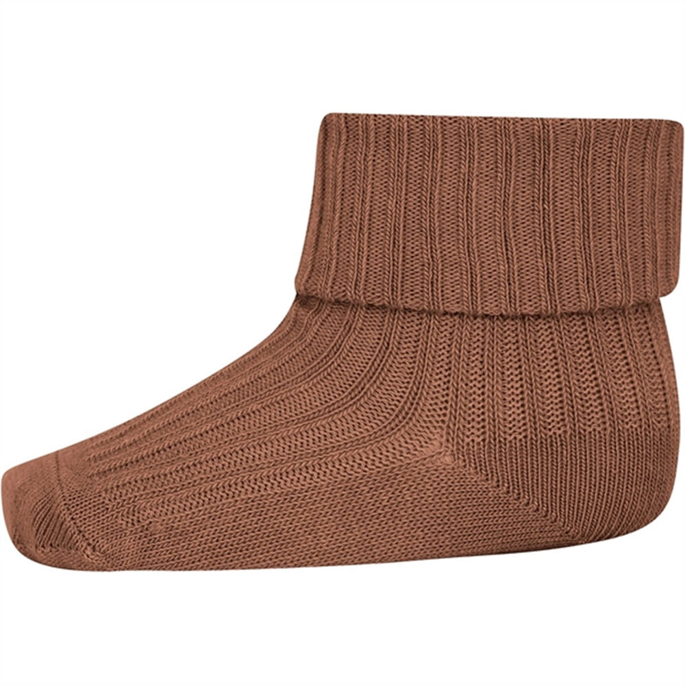MP 533 Cotton Rib Strømper 34 Peacan Pie - Mp Danmark