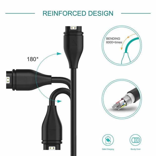Universal oplader til Garmin ure 2-pak