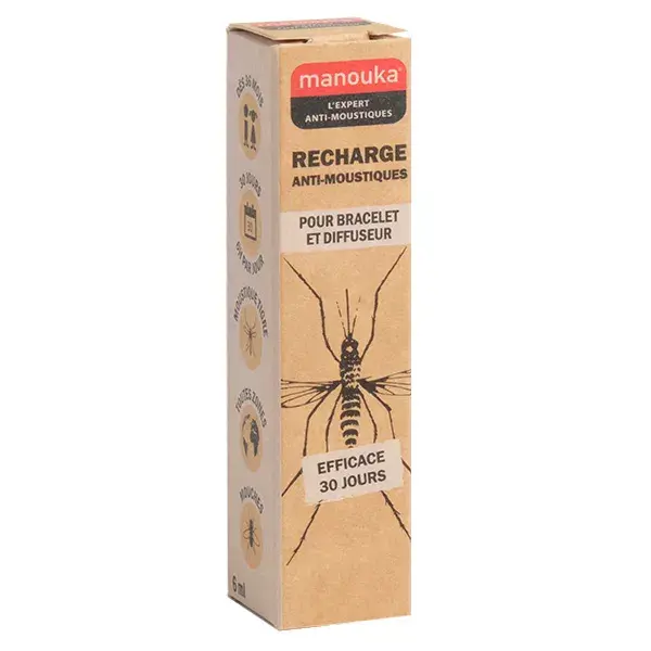 Refil para pulseira repelente de mosquitos Manouka 6ml