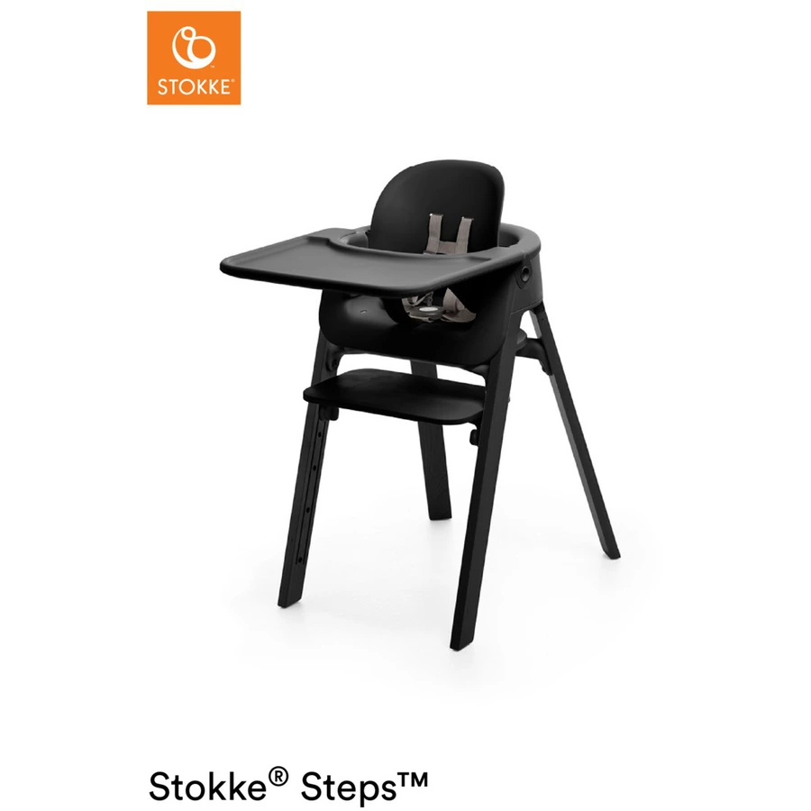 STOKKE® Steps™ Hochstuhl schwarz Buche schwarz