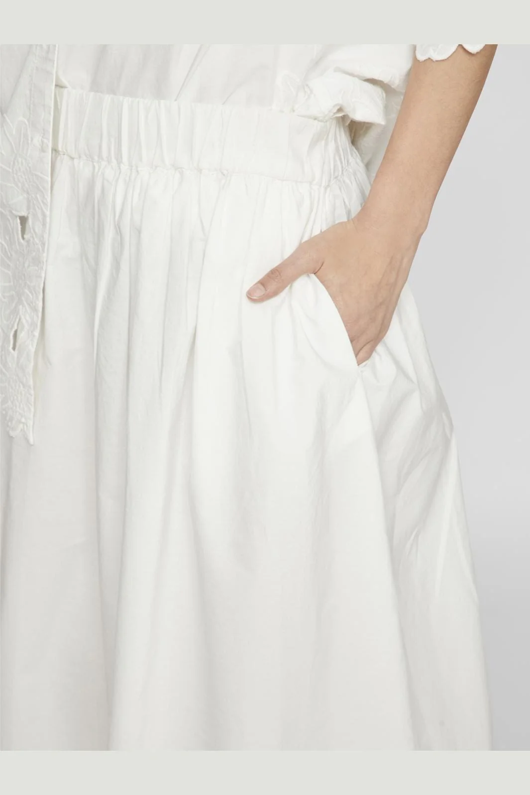 Vila Vidolla Embroidery Maxi Skirt #4