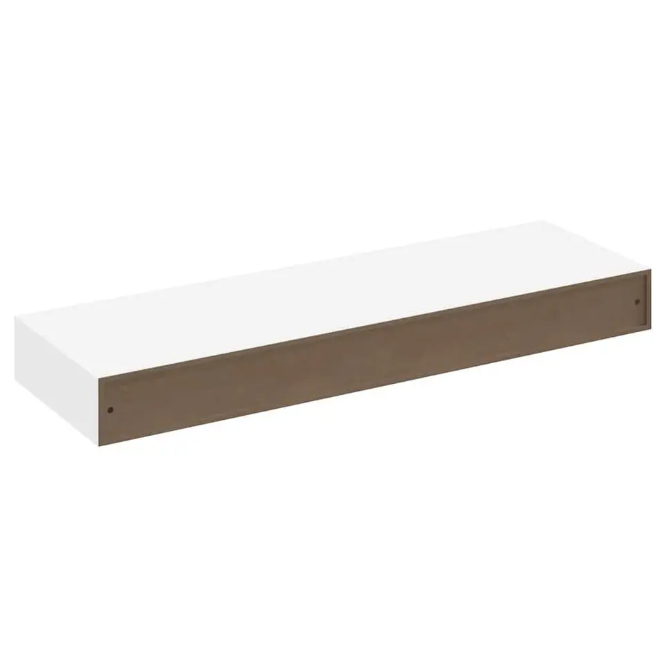 vidaXL Wandschap - met lade - zwevend - MDF - wit