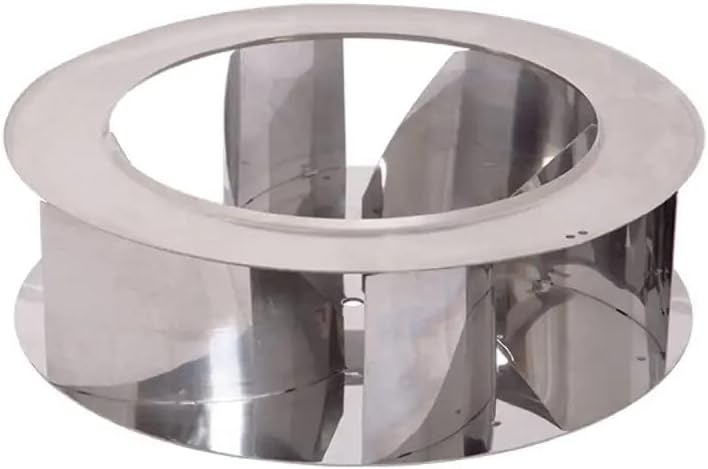 Gemi Elettronica Rauchsauger für Runden Kamin 250 mm mit 6-Stufigem Regler, Absaugung 3800 m³/h, Klasse H Motor