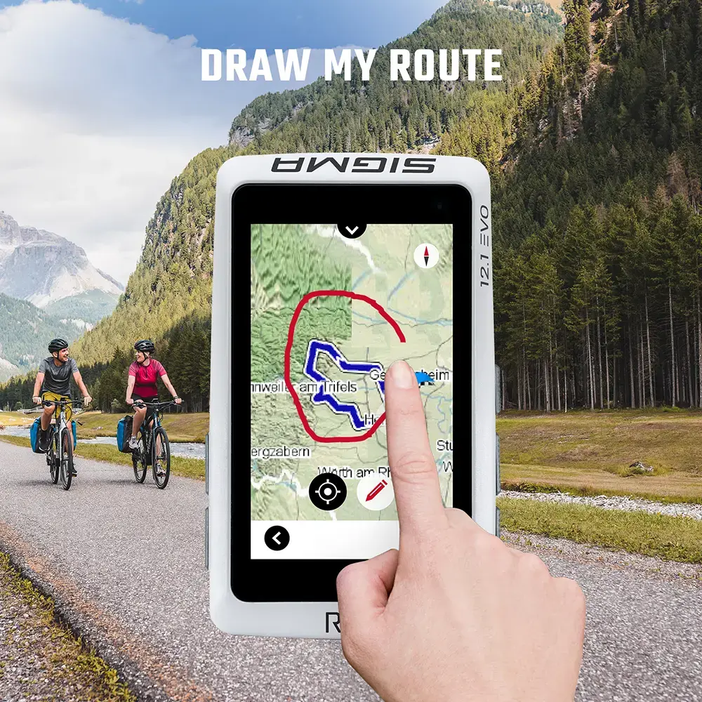 Sigma Sport ROX 12.1 EVO GPS Fietscomputer Bundel Grijs