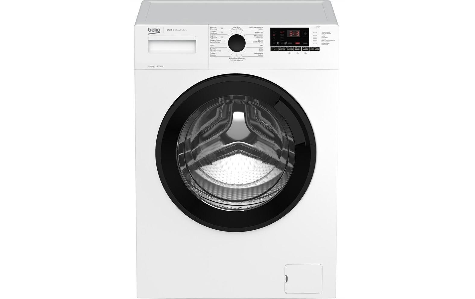 Waschmaschine WM225 Links<br>Frontloader mit 9 kg Ladekapazität