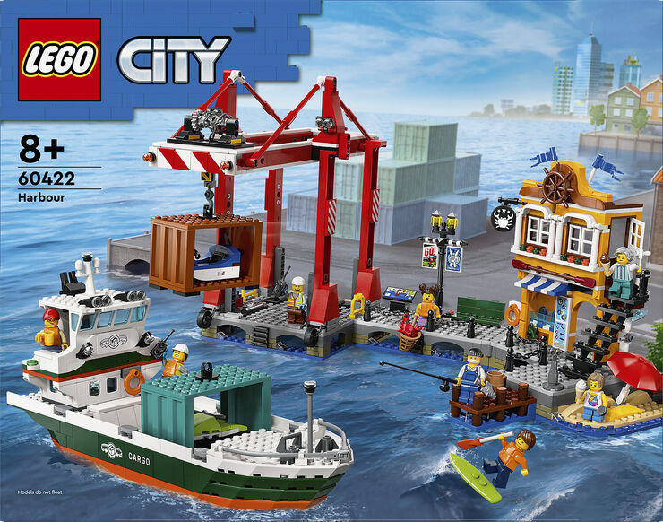 Lego Havnefront med fragtskib