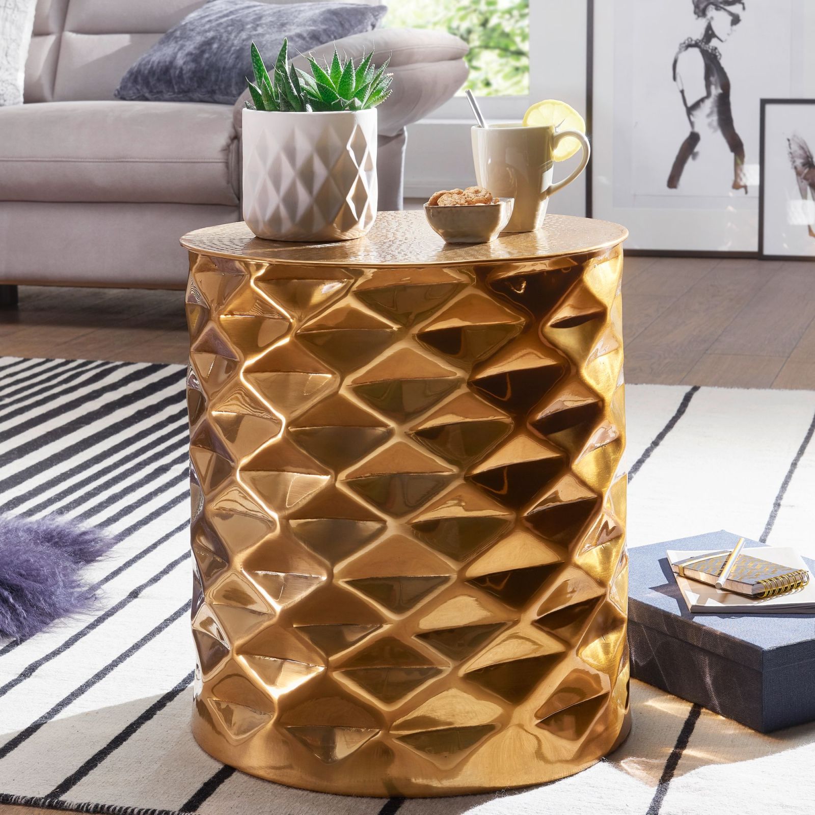 Beistelltisch - Gold - 43,5 cm