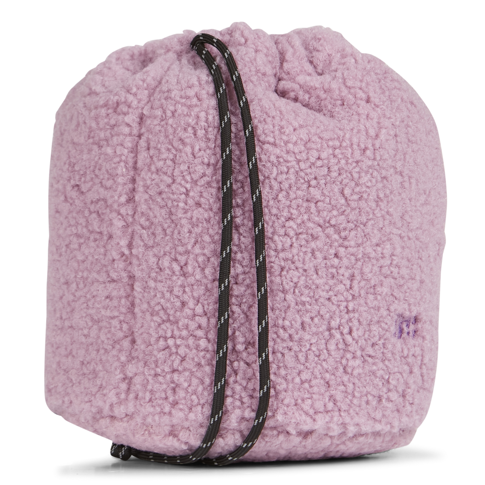 Petit sac molletonné avec cordons | Rose