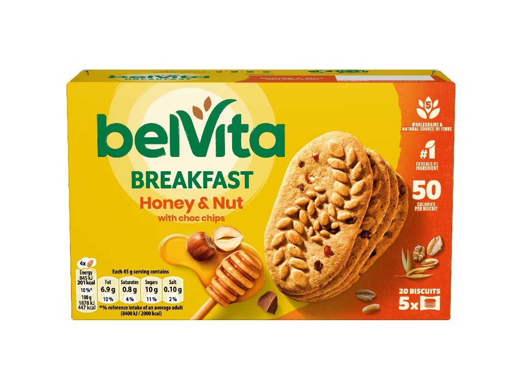 BOLACHA BELVITA MEL E AVELÃ 225G