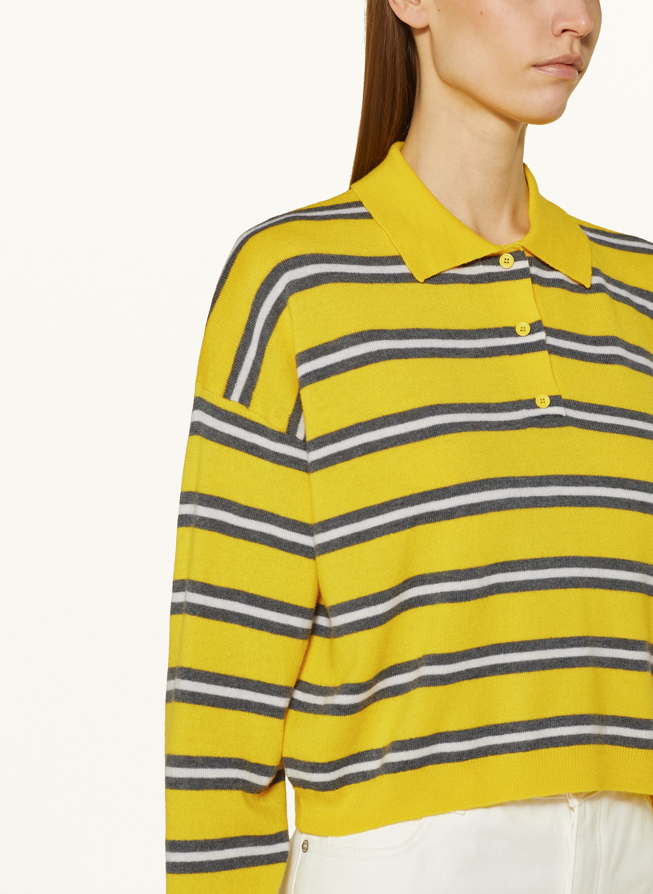 LOEWE Strick-Poloshirt aus Leinen