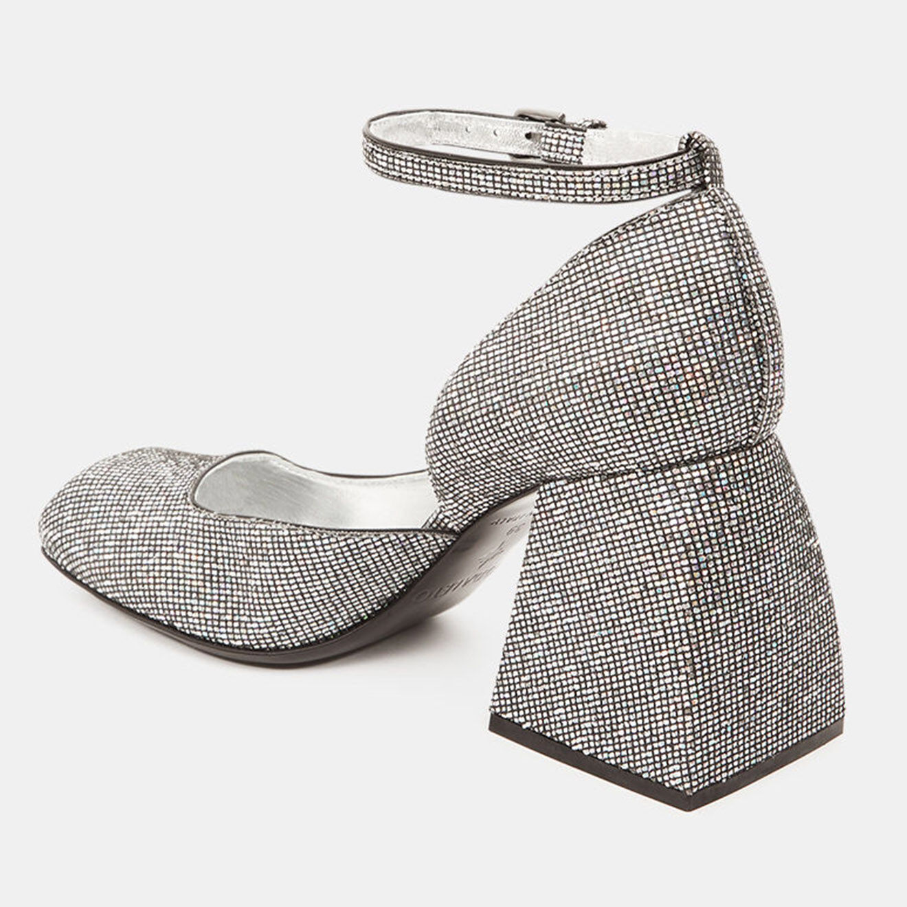 Nodaleto Escarpins à Strass Alba argentés - Talon 9 cm